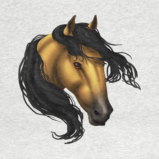 Horse Head - Buckskin by FalconArt